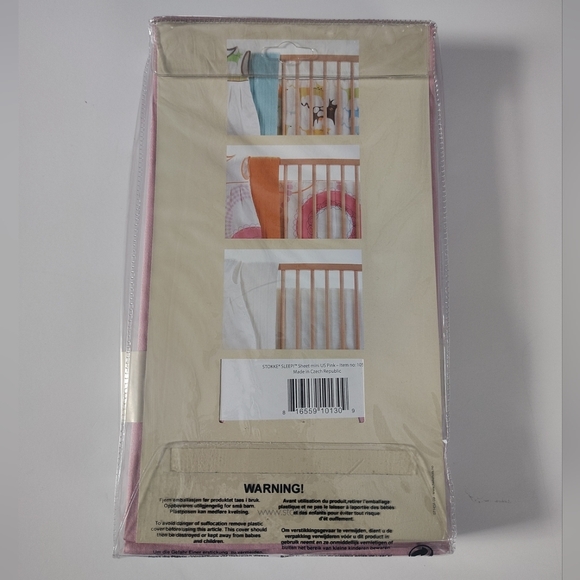 Stokke Sleepi Sheet Mini Pink 100% Cotton 23"X29" In, 58 X 73 CM 400 Tread Count - Picture 3 of 9